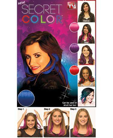 Secret color - headband hair extensions / színes póthaj fejpánt