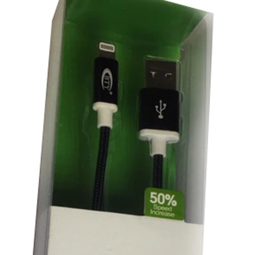 Prémium Lightning kábel szövet borítással - 1m - iPhone 5S, iPhone 6 és 6 Plus W913/P6