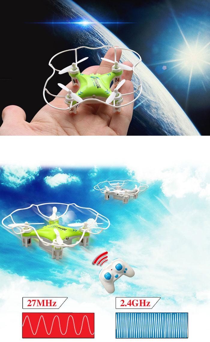 Space Taek Mini Quadcopter ( Drón ) 2,4 Ghz 360 Flip 6 Axis Gyro, Led Lighting 3D Flying