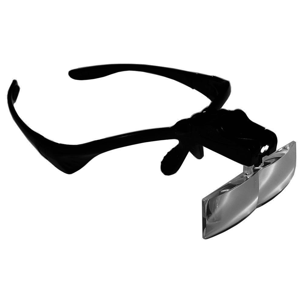 Szemüveg nagyító fejpánttal Led lámpával 5db cserélhető nagyítóval - No.9892B