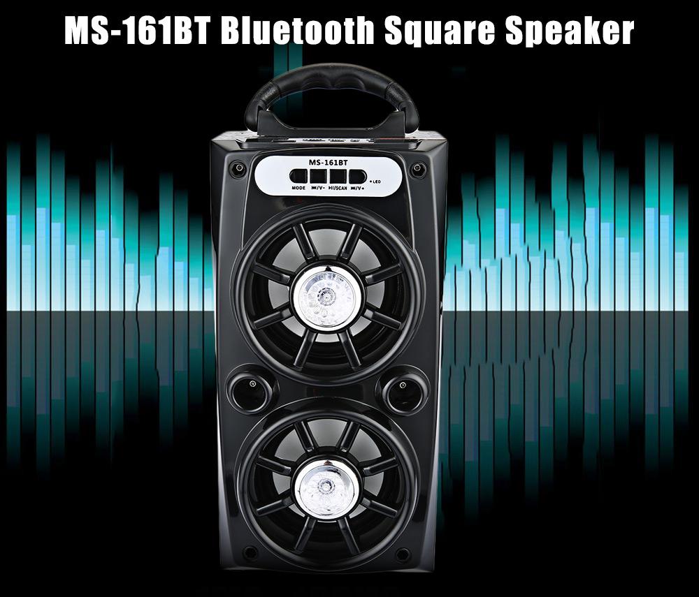 Wireless Bluetooth Speaker MS - 161BT FM Radio -  BLACK 