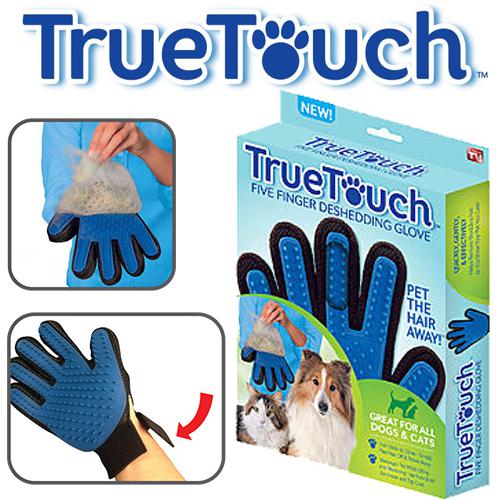 True Touch Deshedding Glove, Kutya macska masszázs szőrtelenítő kesztyű