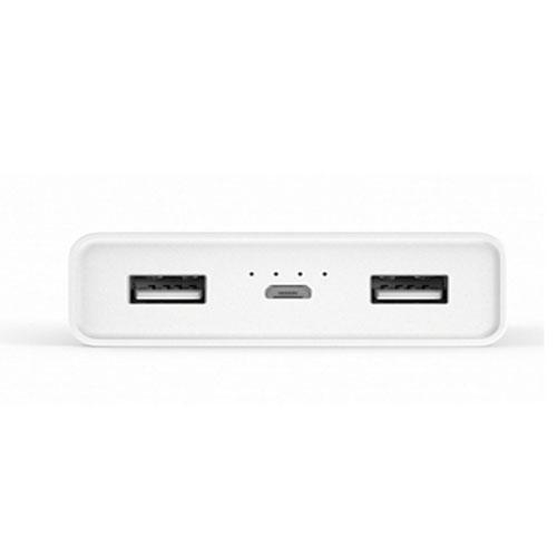 Power Bank 20000mAh, Dupla USB-portos kiment ( Fehér )