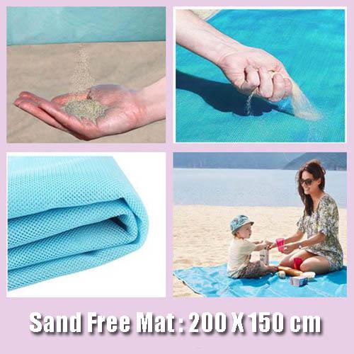 Homokmentes strandmatrac 200 * 150 cm - SAND-FREE MATA -