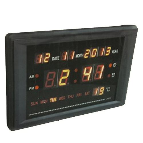 Digitális LED óra ébresztő funkcióval, hőmérő kijelző, LED naptár -  JH-2315  - 