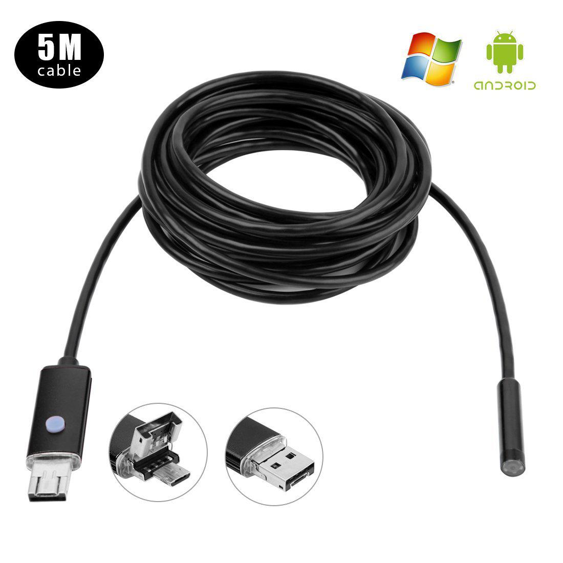 5 méter Andriod csőkamera endoszkóp Micro USB Cső Kamera