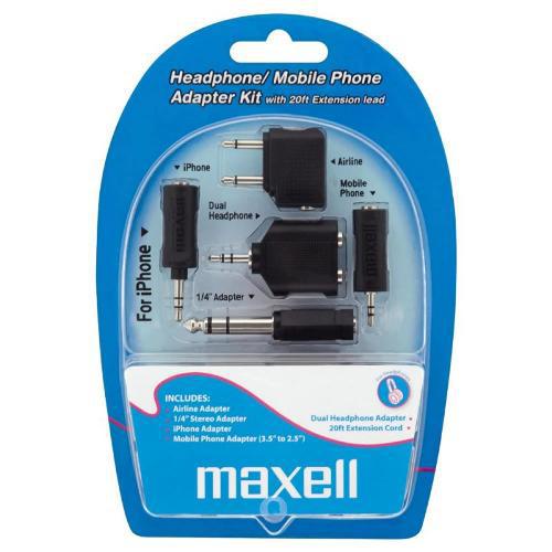 Maxell utazó adapter füllhalgató, fejhalgatókhoz(headphone adapter kit)