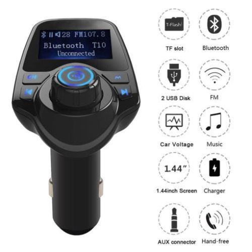 T11 Bluetooth Transmitter, mp3 lejátszó, fm adó