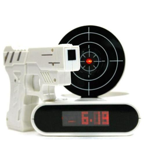 Gun Alarm Clock lelőhető ébresztőóra - Ébredj minden nap vidáman!