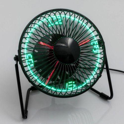 ASZTALI LED ÓRA VENTILÁTOR