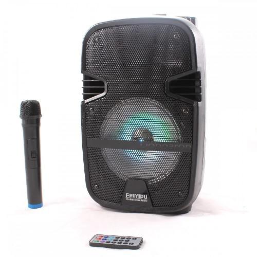Hordozható Karaoke hangfal szett vezeték nélküli mikrofonnal ES-5000A