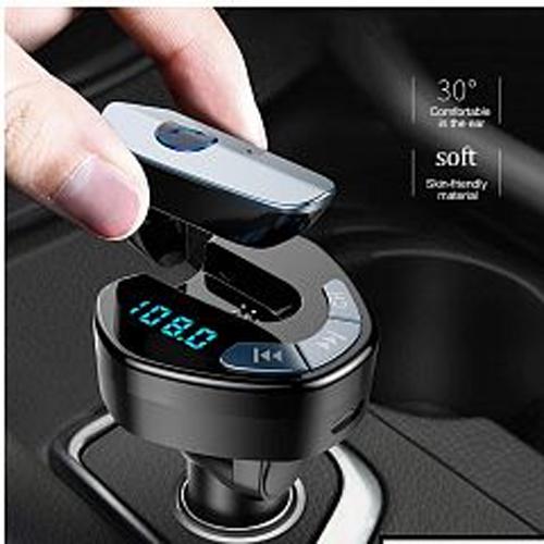 V8 autós BT/FM bluetooth Transmitter + headset