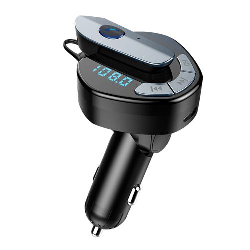 V8 autós BT/FM bluetooth Transmitter + headset