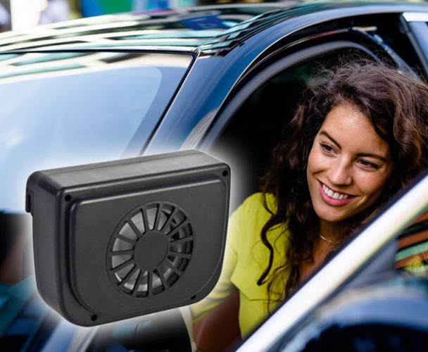 Napelemes szellőztető ventilátor autóba / autó ablakra rögzíthető