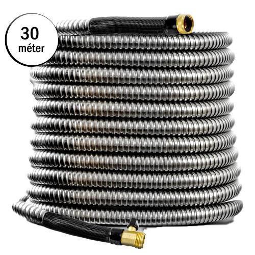 Steel Hose csavarodásmentes extra erős fém locsolótömlő, slag 30 méter