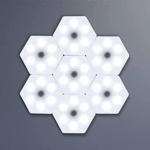 Hatszög alakú távirányítós LED világítás készlet, 1db
