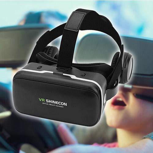 Virtuális szemüveg okostelefonhoz, fejhallgatóval / 3D VR szemüveg