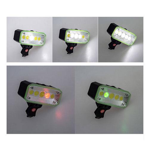 COB LED bicikli kerékpár lámpa első vagy hátsó USB tölthető CB-965