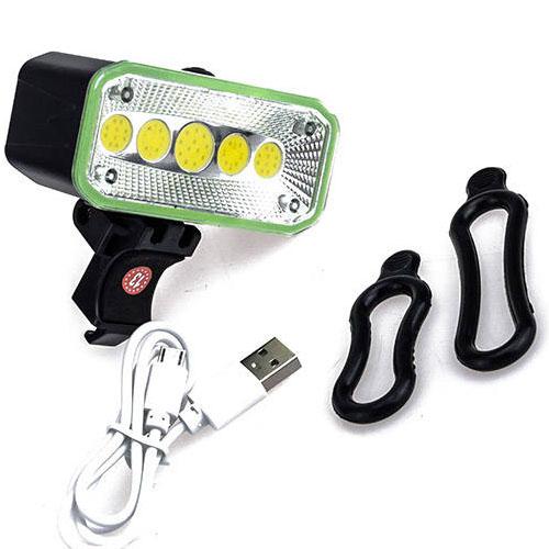 COB LED bicikli kerékpár lámpa első vagy hátsó USB tölthető CB-965