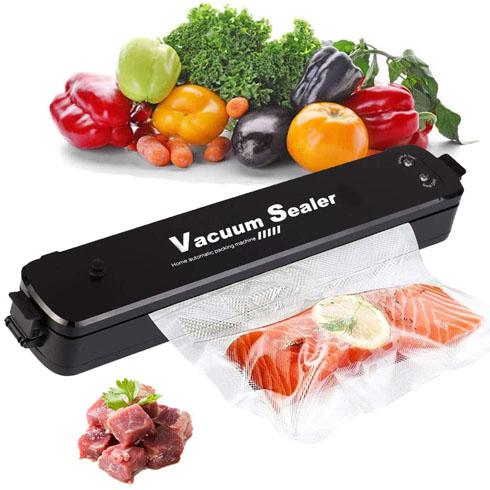 Vacuum Sealer - Élelmiszer légzáró gép Vákuumcsomagoló, Vákuumtömítés- 10 db tasak ajándék