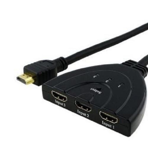 HDMI 3 portos elosztó