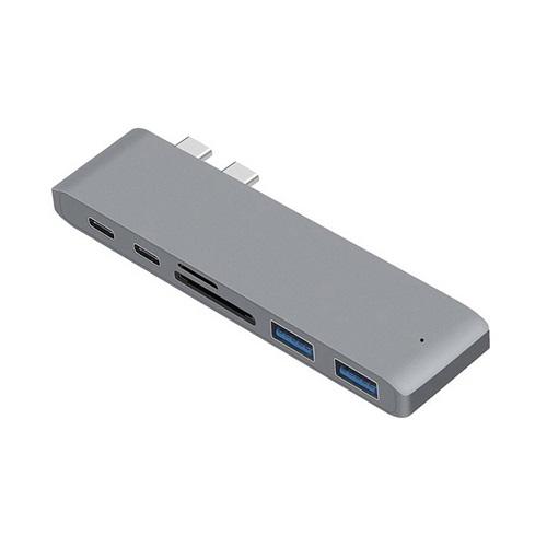 USB elosztó HUB - Type-C, USB 3.0, SD, Micro SD, TF