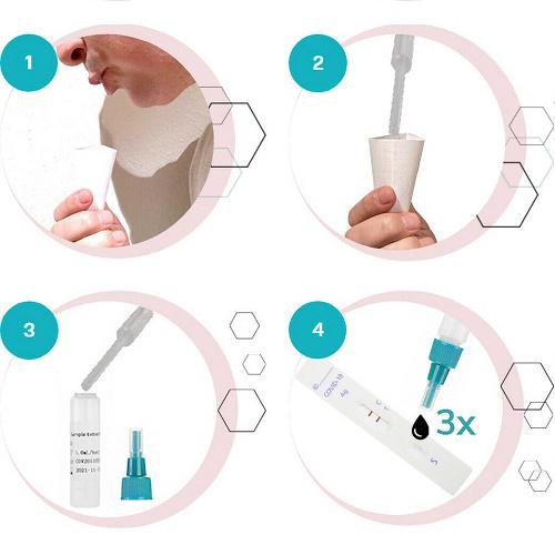 Antigén COVID teszt EASY CHECK COVID-19 Antigen-Spucktest