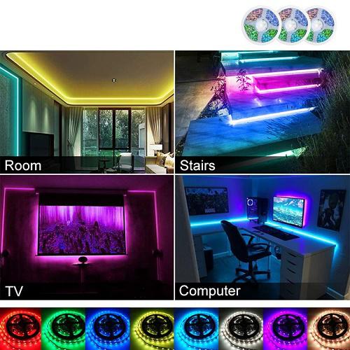 WIFI-S RGB LED SZALAG SZETT, TÁVIRÁNYÍTÓVAL, 20 M