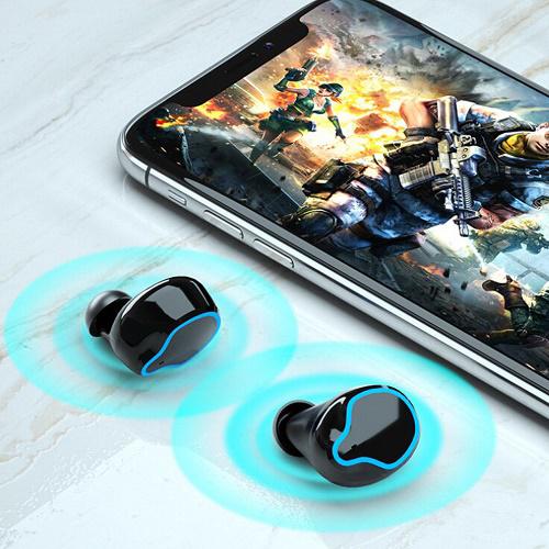 M9 Vezeték nélküli Bluetooth fülhallgató / tükrös-elemlámpás töltőtokkal