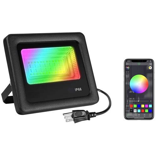 Smart LED reflektor - RGB + hideg fehér + meleg fehér, okos telefonnal vezérelhető -150 W