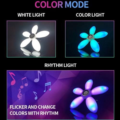 Lotus Led Bluetooth RGB multifunkciós lámpa beépített hangszóróval, zenére is működő led fénnyel távirányítóval