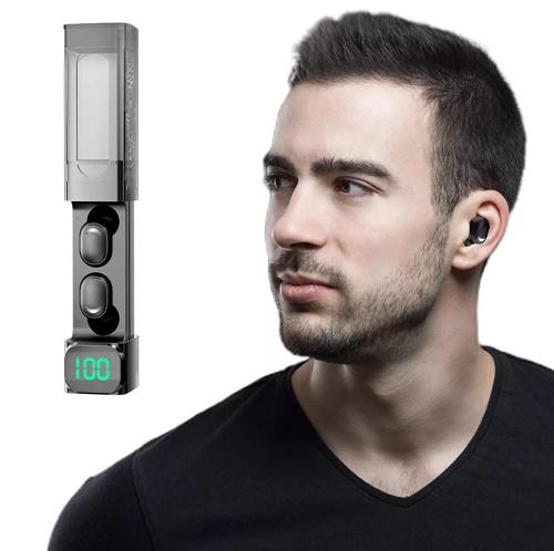 MiPods E50 vezeték nélküli, Bluetooth fülhallgató akkumulátor kijelzővel, töltőállomással