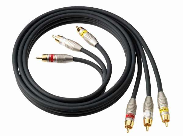 Thomson KHC010 3RCA --> 3RCA Hi-Fi komponens kábel 1,5m GOLD
