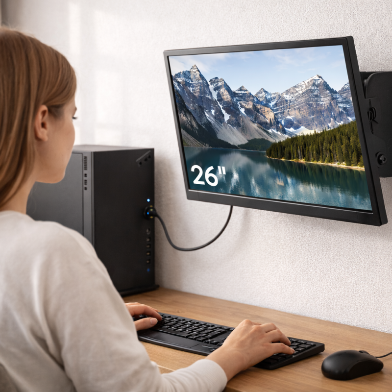 Univerzális dönthető TV fali konzol – 26”