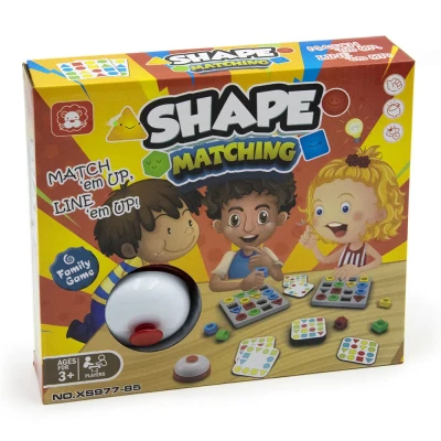 Fejlesztő játék, Formaillesztő társasjáték gyerekeknek, forma és a szín - SHAPE MATCHING -