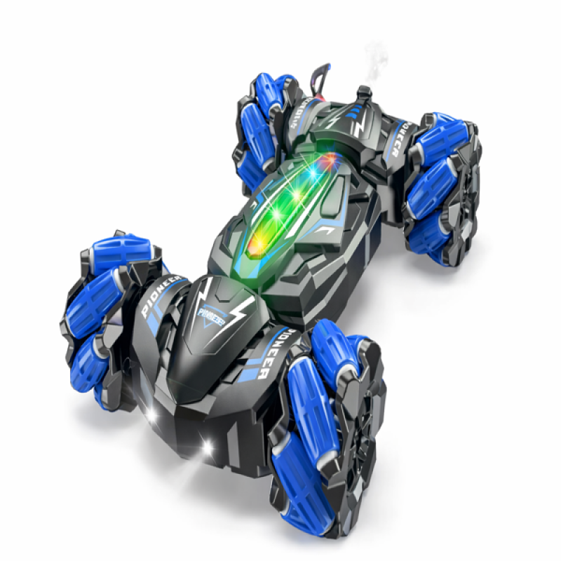 Távirányítós Stunt Autó – Oldalazó Drift, Füst és LED Fények