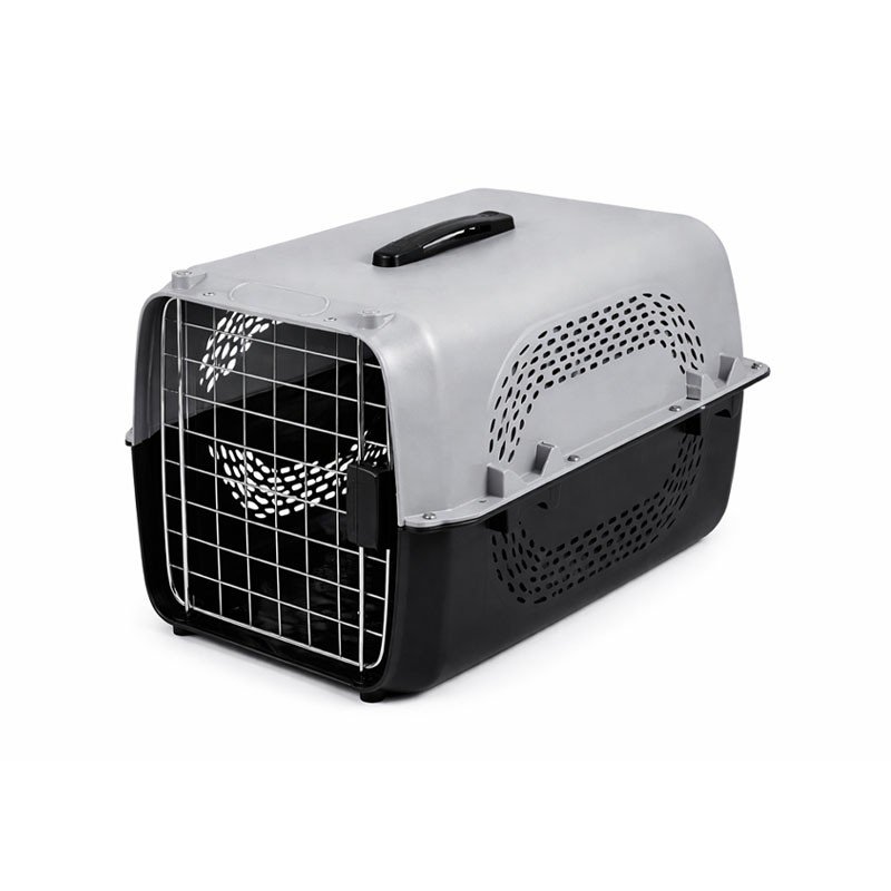 Kisállat szállító 58 cm | Kutya hordozó, macska ketrec – 58-as méret Szürke