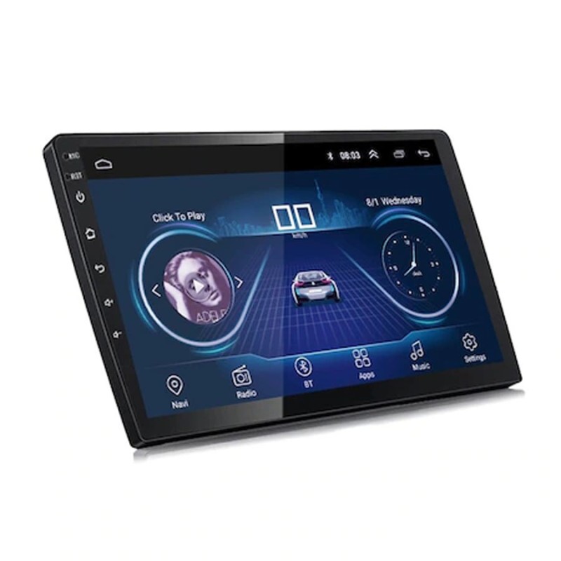 1102A - 10.1" Android Multimédiás Navigációs Fejegység 2DIN Bluetooth GPS FM TF