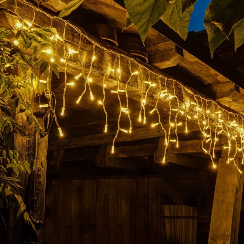 Jégcsap Fényfüzér 25méter 500 LED 8 fénymód