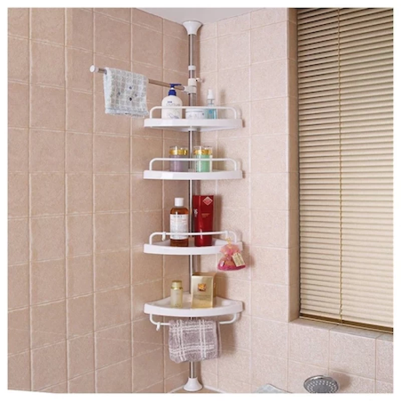 Multi Corner Shelf A-0028 sarokpolc fürdőszobához, magasság 100-320 cm
