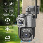 Dupla lencsés IP kamera 4g sim 4mp 2k wifi kültéri biztonsági kamera mini 10x zoom videó megfigyelő 1080p CCTV kamera webkamera