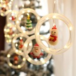 Led fényfüggöny karácsonyi figurákkal