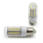 E27 LED izzó, meleg fehér, 56 SMD leddel