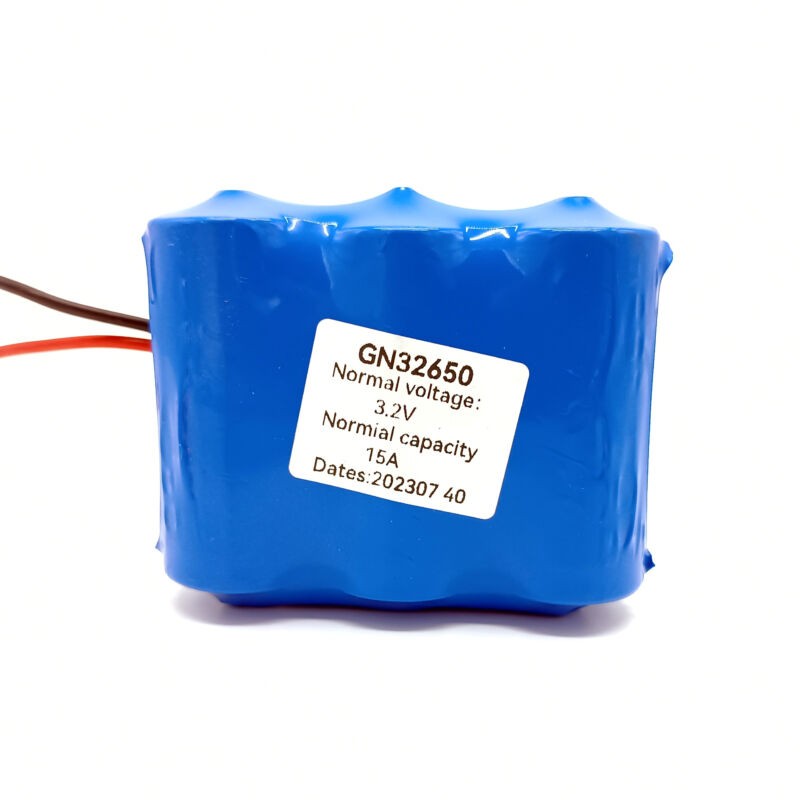 Három cellás akkumulátor napelemhez, 3x5000mAh, 3.2V, GN32650, kék