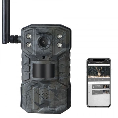 Professzionális Vadászkamera 4G H2-LiveStream Mobil Alkalmazással H2