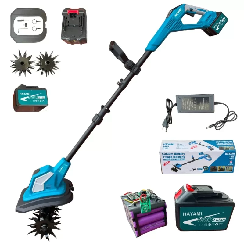 HAYAMI HA-1039 188V Akkumulátoros Kapálógép – 2 Akkumulátorral, Vezeték Nélküli, SY-818