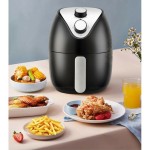 Air Fryer, olaj nélküli fritőz, meleglevegős sütő analóg vezérléssel, 2 liter