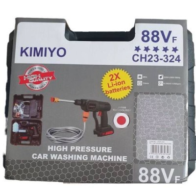 Magasnyomású ( Kimiyo ) vezeték nélküli mosó kofferben - 2 db 88Vf lítium akkumulátorral