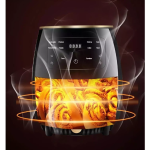 KIMIYO AIR FRYER 6L – 2400W – LCD kijelzős- Forrólevegős sütő – Többféle sütési funkció
