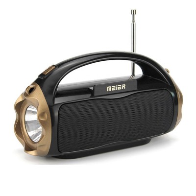 MEIER Napelemes Bluetooth Hangszóró, FM Rádió és Led Lámpa  - Prémium hangzással
